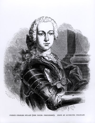 Portret van Prins Charles Edward Stuart (1720-88) De Jonge Pretendent door English School